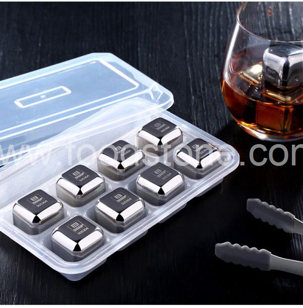 8 Stainless Steel Ice Cubes