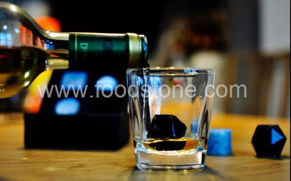 Diamend Shape Black Whisky Stones