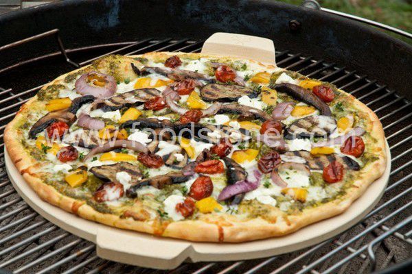 Cordierite Pizza Stone With Handle